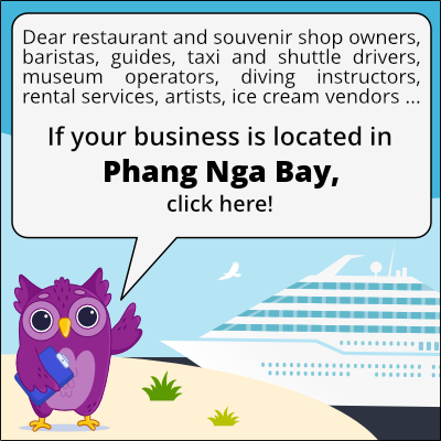 to business owners in Baia di Phang Nga