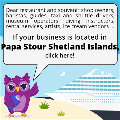 to business owners in Papa Stour Isole Shetland
