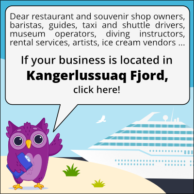 to business owners in Fiordo di Kangerlussuaq