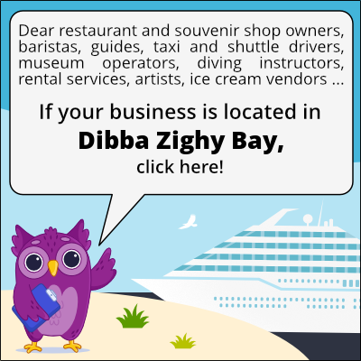 to business owners in Dibba Zighy Bay